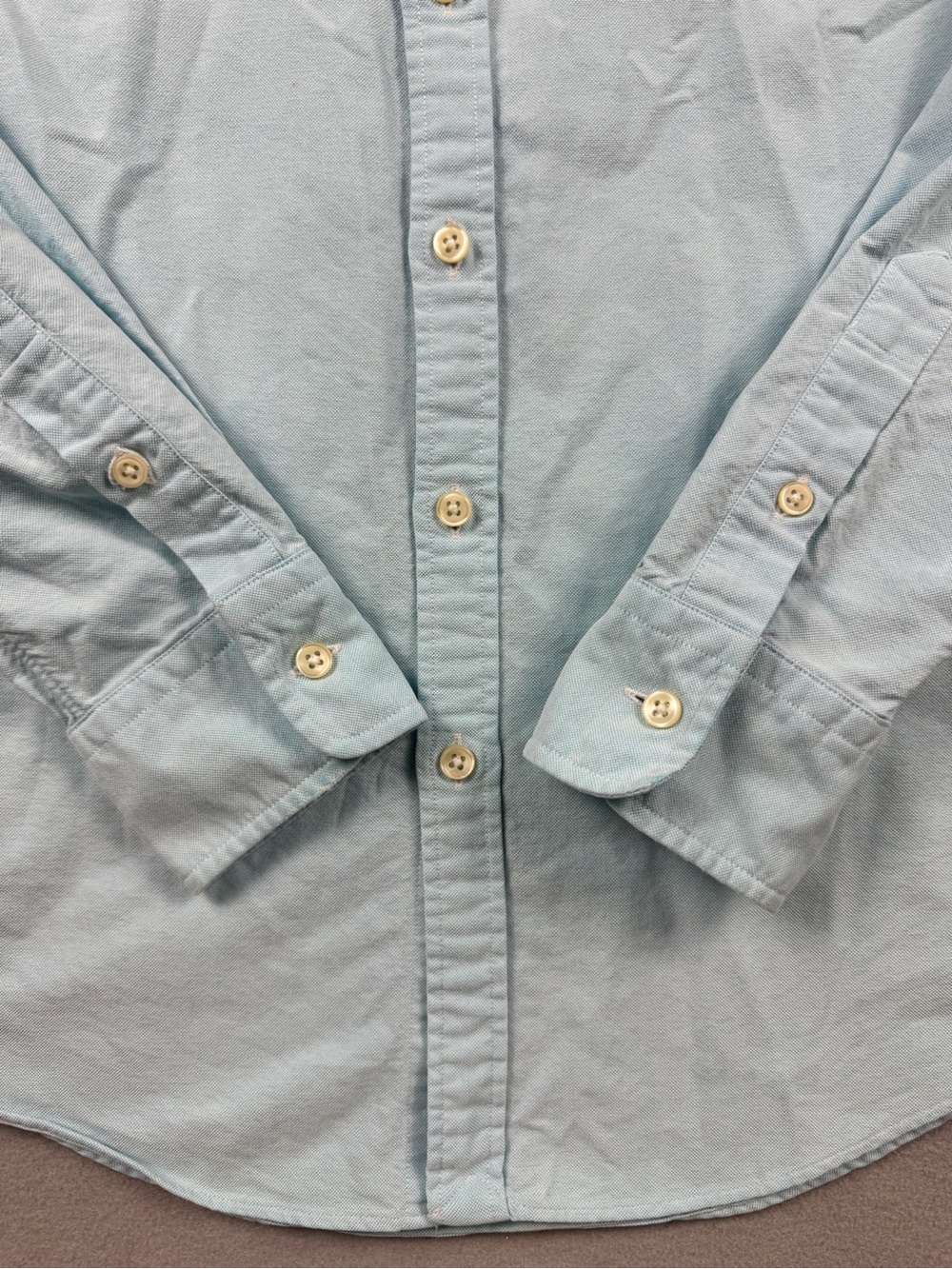 Polo Oxford Light Blue Button Down Shirt Slim Fit Women Size 6 - Picture 4 of 10